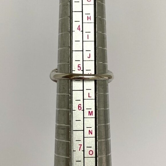 Sterling Silver 925 Modernist Oval Faux Turquoise Tapered Shank Ring Sz 5.25 - Picture 9 of 16